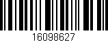 Código de barras (EAN, GTIN, SKU, ISBN): '16098627'