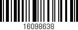Código de barras (EAN, GTIN, SKU, ISBN): '16098638'