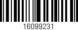 Código de barras (EAN, GTIN, SKU, ISBN): '16099231'