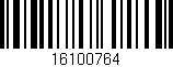 Código de barras (EAN, GTIN, SKU, ISBN): '16100764'