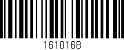 Código de barras (EAN, GTIN, SKU, ISBN): '1610168'