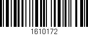 Código de barras (EAN, GTIN, SKU, ISBN): '1610172'
