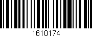 Código de barras (EAN, GTIN, SKU, ISBN): '1610174'
