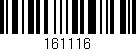 Código de barras (EAN, GTIN, SKU, ISBN): '161116'