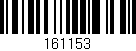Código de barras (EAN, GTIN, SKU, ISBN): '161153'