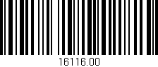 Código de barras (EAN, GTIN, SKU, ISBN): '16116.00'