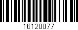 Código de barras (EAN, GTIN, SKU, ISBN): '16120077'