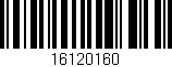 Código de barras (EAN, GTIN, SKU, ISBN): '16120160'