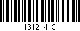 Código de barras (EAN, GTIN, SKU, ISBN): '16121413'