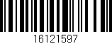 Código de barras (EAN, GTIN, SKU, ISBN): '16121597'