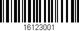 Código de barras (EAN, GTIN, SKU, ISBN): '16123001'
