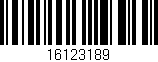 Código de barras (EAN, GTIN, SKU, ISBN): '16123189'