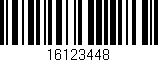 Código de barras (EAN, GTIN, SKU, ISBN): '16123448'