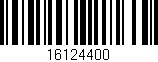 Código de barras (EAN, GTIN, SKU, ISBN): '16124400'