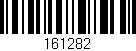 Código de barras (EAN, GTIN, SKU, ISBN): '161282'