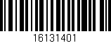 Código de barras (EAN, GTIN, SKU, ISBN): '16131401'