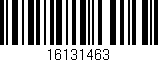 Código de barras (EAN, GTIN, SKU, ISBN): '16131463'