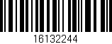 Código de barras (EAN, GTIN, SKU, ISBN): '16132244'