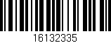 Código de barras (EAN, GTIN, SKU, ISBN): '16132335'