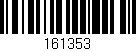 Código de barras (EAN, GTIN, SKU, ISBN): '161353'