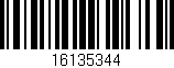 Código de barras (EAN, GTIN, SKU, ISBN): '16135344'