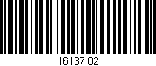 Código de barras (EAN, GTIN, SKU, ISBN): '16137.02'