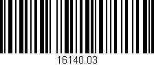 Código de barras (EAN, GTIN, SKU, ISBN): '16140.03'