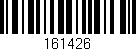 Código de barras (EAN, GTIN, SKU, ISBN): '161426'