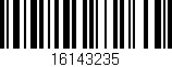 Código de barras (EAN, GTIN, SKU, ISBN): '16143235'
