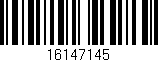 Código de barras (EAN, GTIN, SKU, ISBN): '16147145'