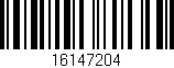 Código de barras (EAN, GTIN, SKU, ISBN): '16147204'