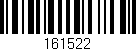 Código de barras (EAN, GTIN, SKU, ISBN): '161522'