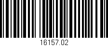 Código de barras (EAN, GTIN, SKU, ISBN): '16157.02'