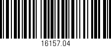 Código de barras (EAN, GTIN, SKU, ISBN): '16157.04'