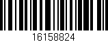 Código de barras (EAN, GTIN, SKU, ISBN): '16158824'