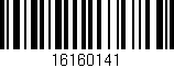 Código de barras (EAN, GTIN, SKU, ISBN): '16160141'