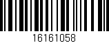 Código de barras (EAN, GTIN, SKU, ISBN): '16161058'