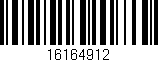 Código de barras (EAN, GTIN, SKU, ISBN): '16164912'