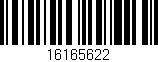 Código de barras (EAN, GTIN, SKU, ISBN): '16165622'