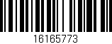 Código de barras (EAN, GTIN, SKU, ISBN): '16165773'