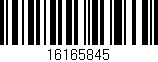 Código de barras (EAN, GTIN, SKU, ISBN): '16165845'