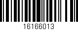 Código de barras (EAN, GTIN, SKU, ISBN): '16166013'