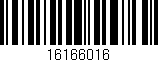 Código de barras (EAN, GTIN, SKU, ISBN): '16166016'