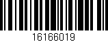 Código de barras (EAN, GTIN, SKU, ISBN): '16166019'