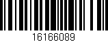 Código de barras (EAN, GTIN, SKU, ISBN): '16166089'