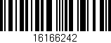 Código de barras (EAN, GTIN, SKU, ISBN): '16166242'