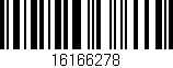Código de barras (EAN, GTIN, SKU, ISBN): '16166278'