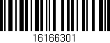 Código de barras (EAN, GTIN, SKU, ISBN): '16166301'