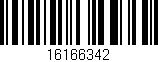 Código de barras (EAN, GTIN, SKU, ISBN): '16166342'