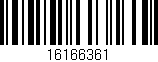 Código de barras (EAN, GTIN, SKU, ISBN): '16166361'